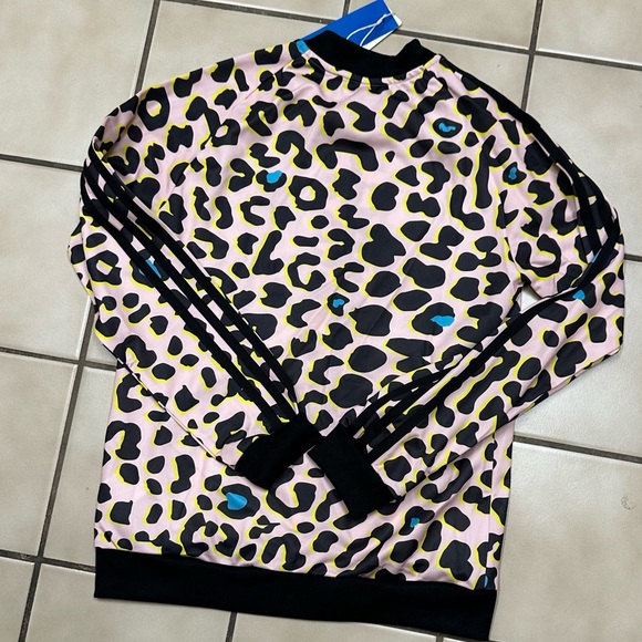 NWT Adidas Originals Firebird Leopard Track Jacket - Picture 2 of 4